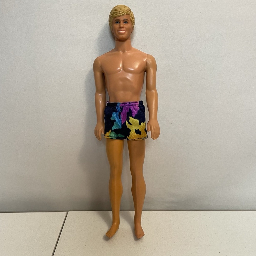 Barbie Ken Doll 1968‎ Body 1983 Head Swimsuit Shorts Mattel Vintage
